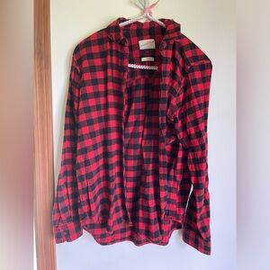 Red flannel top XS